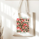 Tote Bag Cadeau d'aide-ménagère aux fraises personnalisé Vi<br><div class="desc">Faites que vos demoiselles d'honneur se sentent spéciales avec ce sac fourre-tout personnalisé avec un imprimé de fraise vintage charmant. Ce design élégant et d'inspiration botanique apporte une touche unique à votre fête de mariage, idéale pour les fêtes de bachelorette, les cadeaux de mariage ou les douches nuptiales. Avec l’option...</div>