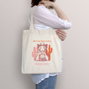 Tote Bag Cadeau d'anniversaire boule disco Cowgirl Rose Rét