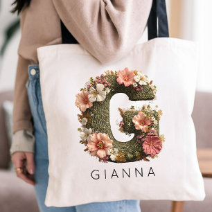 Tote Bag Cadeau d'anniversaire personnalisé pour maman init