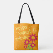 Tote Bag Cadeau d'anniversaire sweet sixteen (Dos)
