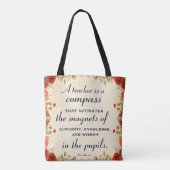 Tote Bag Cadeau d'appréciation de l'enseignant Un enseignan (Dos)