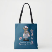 Tote Bag Cadeau d'appréciation de l'infirmière de l'ours en (Devant)