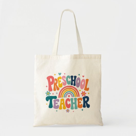 Tote Bag Cadeau d'appréciation pour enseignant de maternell (Devant)