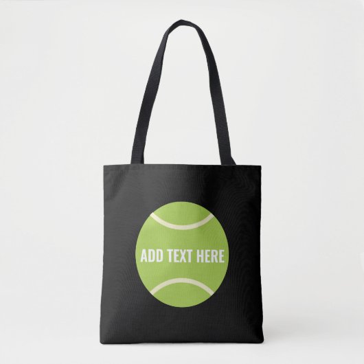 Tote Bag Cadeau de balle de tennis vert moderne (Devant)