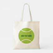 Tote Bag Cadeau de balle de tennis vert moderne (Dos)