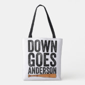 Tote Bag Cadeau de baseball drôle ANDERSON TOMBE (Dos)