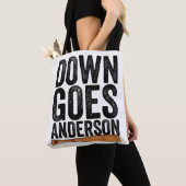 Tote Bag Cadeau de baseball drôle ANDERSON TOMBE (De près)