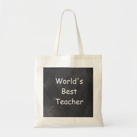 Tote Bag Cadeau de conception de tableau noir du meilleur e (Devant)