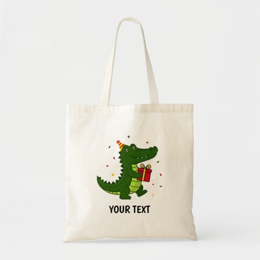 Tote Bag Cadeau de crocodile mignon (Devant)