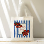 Tote Bag Cadeau de fête de fiançailles italienne tomate Cia<br><div class="desc">Sac de bienvenue pour fête de fiançailles italienne tomate ciao bella c'est l'amour rayures bleues, sac de bienvenue pour fête de fiançailles de marché fermier, sac de bienvenue personnalisé pour fête de fiançailles italienne, faveurs de fête de fiançailles, faveurs de soirée de bachelor , sac fourre-tout personnalisé pour fête de...</div>