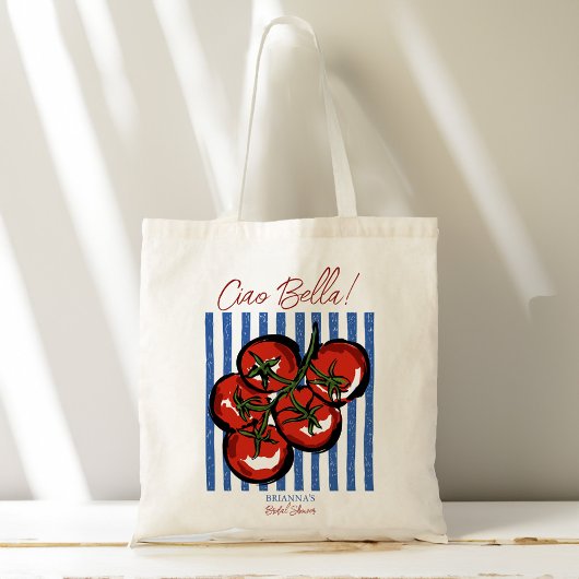 Tote Bag Cadeau de fête de fiançailles italienne tomate Cia