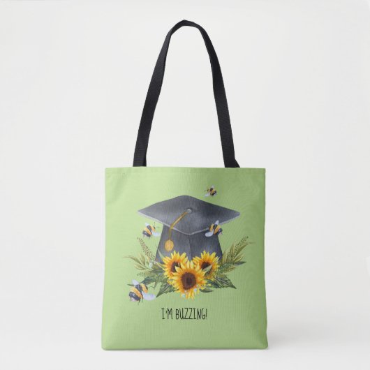 Tote Bag Cadeau de Graduation BEE - Fun Im Buzzing Personna (Devant)