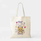 Tote Bag cadeau de jour pour maman amant chat (Dos)