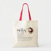 Tote Bag Cadeau de la Fête des Mères Définition personnalis (Devant)