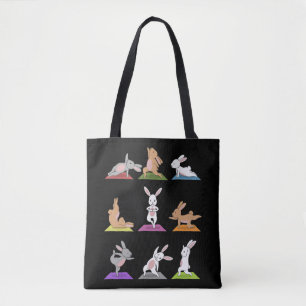 Tote Bag Cadeau de lapin  Le Yoga Bunny Au Yoga Possède De