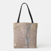 Tote Bag Cadeau de l'enseignant français Paris Carte person (Dos)
