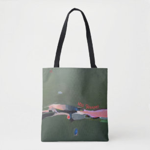 Tote Bag Cadeau de l'enseignant Peinture Abstraite personna