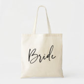 Tote Bag Cadeau de mariage chic calligraphié pour la mariée (Devant)
