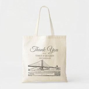 Tote Bag Cadeau de mariage de destination San Francisco