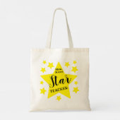 Tote Bag cadeau de noël à l'enseignant vedette de la marine (Dos)