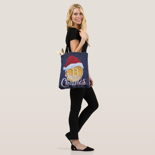 Tote Bag Cadeau de Noël Bitcoin pour Day Traders (Sur le modèle)
