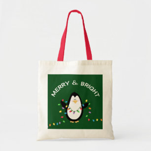 Tote Bag Cadeau de Noël de pingouin d'amusement