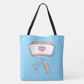 Tote Bag Cadeau de nom d'étudiant infirmier école future in (Dos)