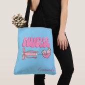 Tote Bag Cadeau de nom d'étudiant infirmier école future in (De près)