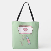 Tote Bag Cadeau de nom d'étudiant infirmier école future in (Dos)