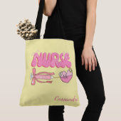 Tote Bag Cadeau de nom d'étudiant infirmier école future in (De près)