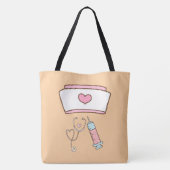 Tote Bag Cadeau de nom d'étudiant infirmier école future in (Dos)