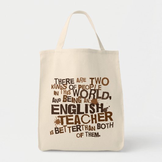 Tote Bag Cadeau de professeur d'Anglais (Devant)