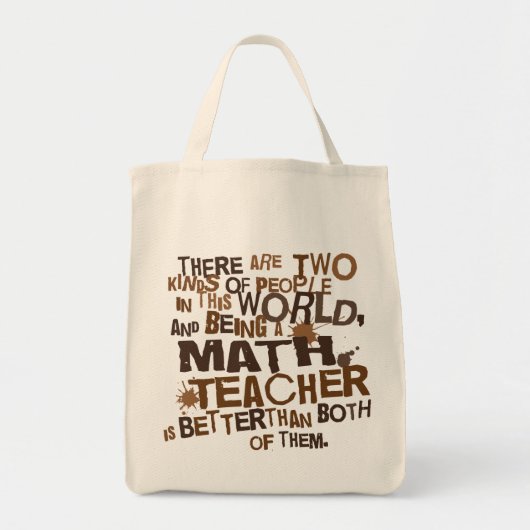 Tote Bag Cadeau de professeur de maths (Devant)