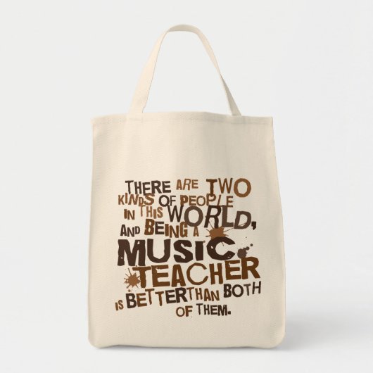 Tote Bag Cadeau de professeur de musique (Devant)