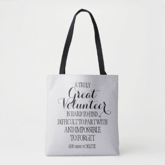 Tote Bag Cadeau de remerciement de bénévole