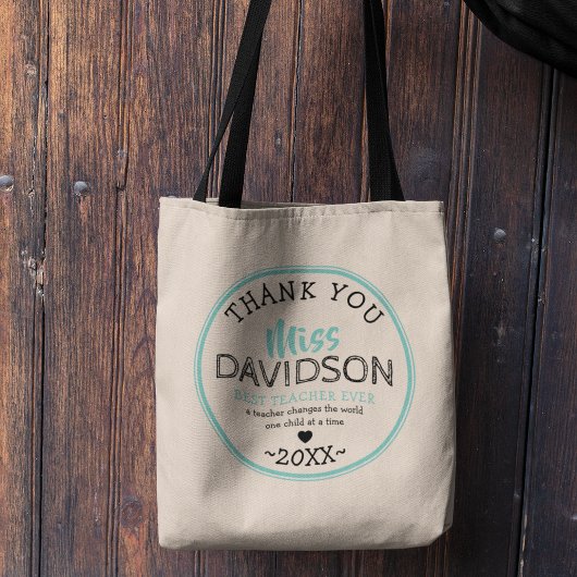 Tote Bag Cadeau de remerciement pour l'enseignant