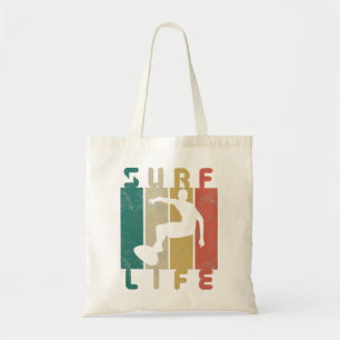 Tote Bag cadeau de surfeur de surf rétro