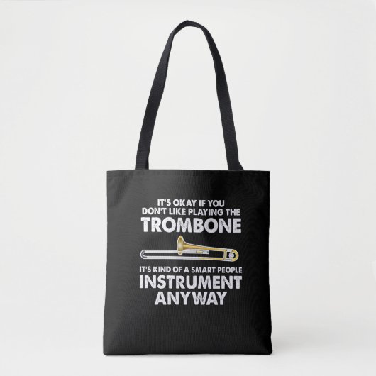 Tote Bag Cadeau de trombone - orchestre futé d'instrument (Devant)