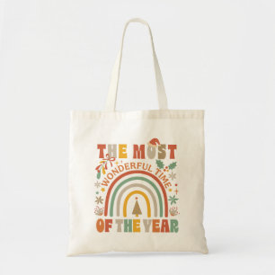 Tote Bag Cadeau de vacances de Noël rétro merveilleux