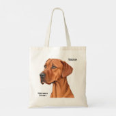 Tote Bag Cadeau De Vizsla Personnalisable Pour Les Ventilat (Dos)