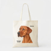Tote Bag Cadeau De Vizsla Personnalisable Pour Les Ventilat (Devant)