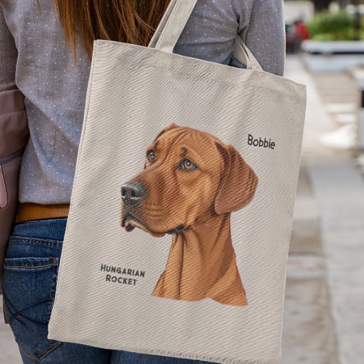 Tote Bag Cadeau De Vizsla Personnalisable Pour Les Ventilat