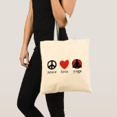 Tote Bag Cadeau de yoga d'amour de paix (Devant (produit))