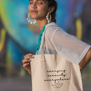 Tote Bag Cadeau de Yoga Méditation Transportant la Sérénité
