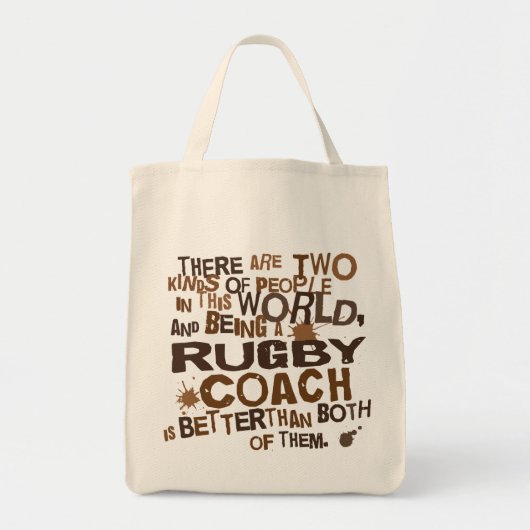Tote Bag Cadeau d'entraîneur de rugby (Devant)