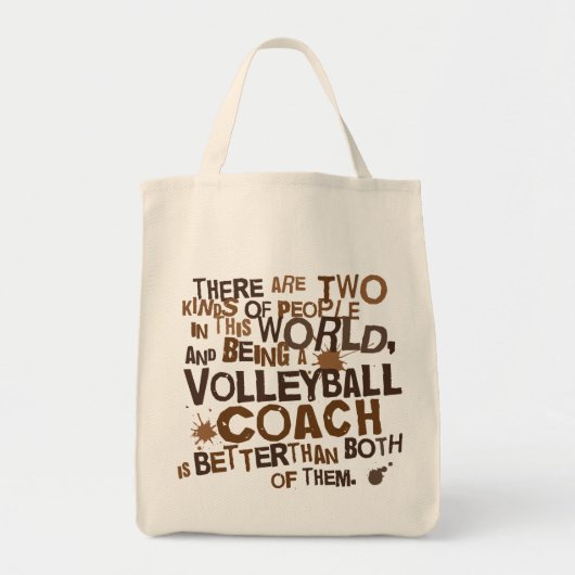 Tote Bag Cadeau d'entraîneur de volleyball (Devant)