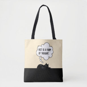 Tote Bag Cadeau d'humour avec citation motivante minimalist