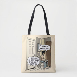 Tote Bag Cadeau d'humour de salle de bain pour papa de chat
