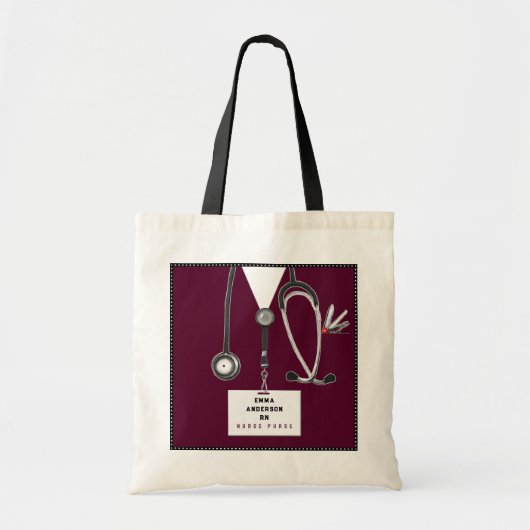 Tote Bag Cadeau d'infirmière personnalisé (Devant)