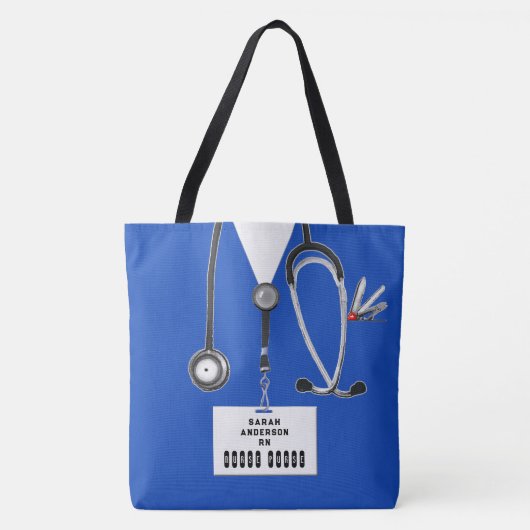 Tote Bag Cadeau d'infirmière personnalisé (Devant)